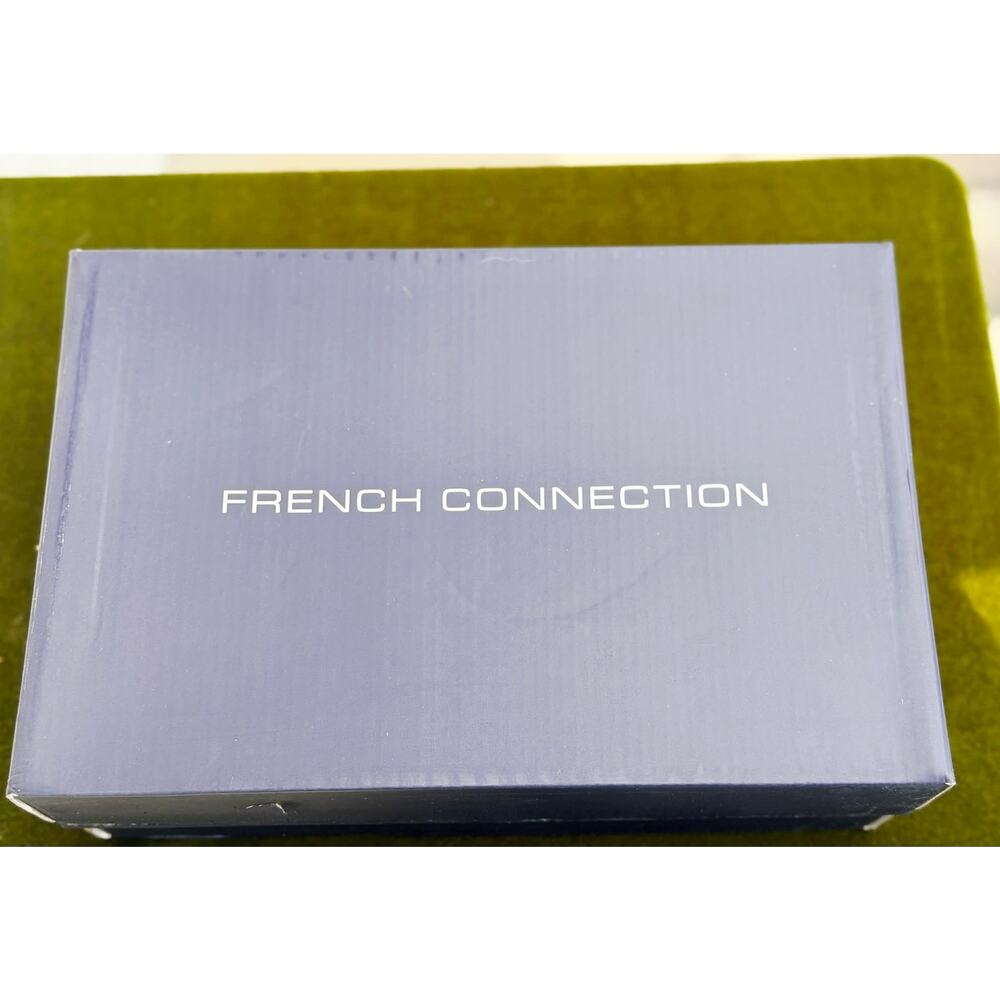 NIB - French Connection Angela Green Croc Lucite Block Heel Sandal Slides-Sz 7 - Picture 8 of 8
